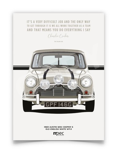The italian job white austin - italian,