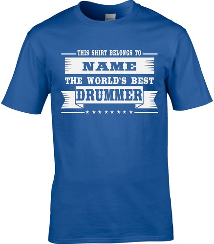 Drummer mens personalised - mens,