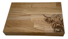 Oak- Chopping Board - Butchers Block - Serving board- Solid Wood - "Wild World"