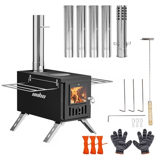 Premium wood burning stove - burning,