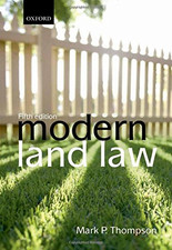 Modern Land Law - Thompson