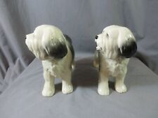 Pair Of Coopercraft Porcelain Pottery Old English Sheepdog Figure