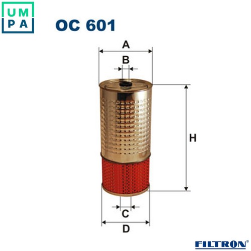 Oil filter 601 for - filter,