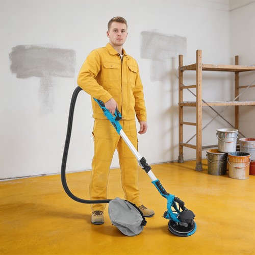 Drywall sander with vacuum - with,