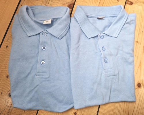 Pair pale blue - school, polo