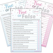 True false baby shower - true,