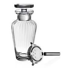 NEW William Yeoward Crystal CORINNE COCKTAIL SHAKER WITH STRAINER boxed Bar