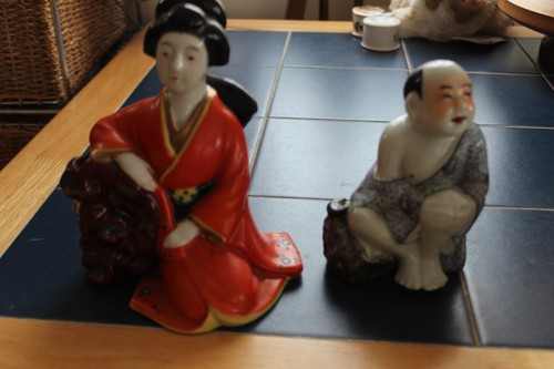 Ceramic oriental figures - oriental,