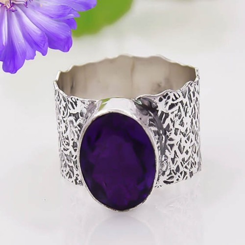 Handmade blue tanzanite - handmade, 925