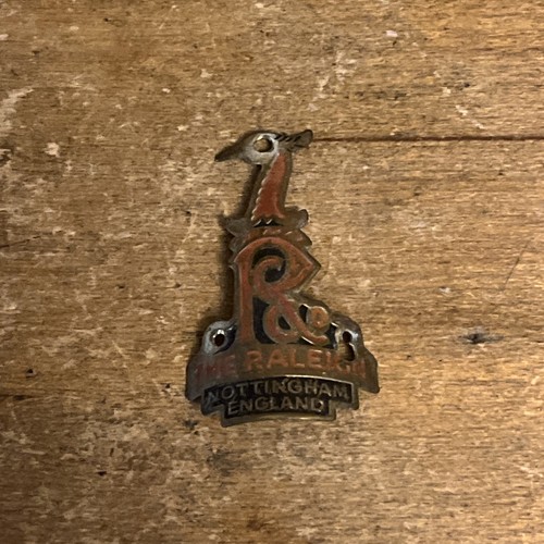 Vintage raleigh head badge - raleigh,