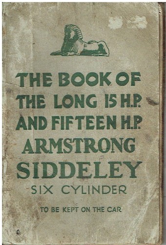 Armstrong siddeley 15hp cyl - siddeley, 6-cyl