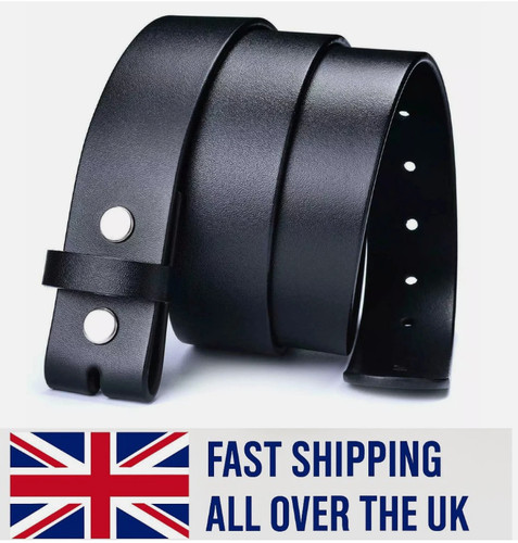 38mm mens leather belt - leather,