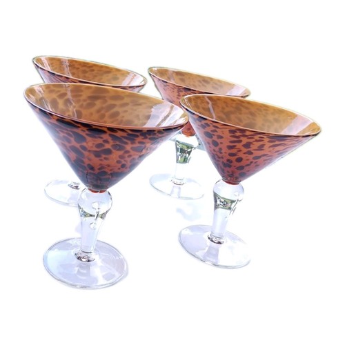 Leopard print hand blown art - print,