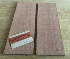 Mahogany Hardwood Timber Offcuts x 2 - *29.9 x 10.3 x 1.2cm - Wood DIY 530h