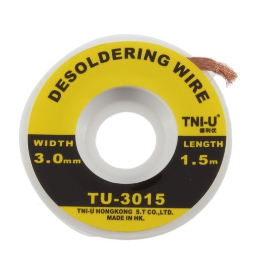 3mm desoldering braid - 3mm,