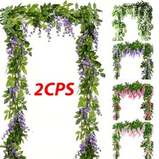 2Pcs Artificial Wisteria Vine