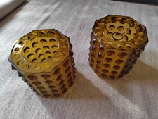 Vintage 1970s Amber Acrylic