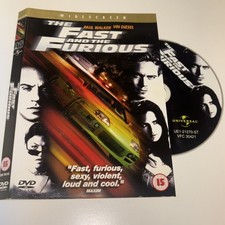 The Fast and the Furious DVD (2002) Paul Walker, Cohen (DIR) cert 15 disc only