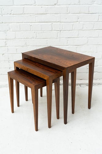 Rosewood nest tables - rosewood,