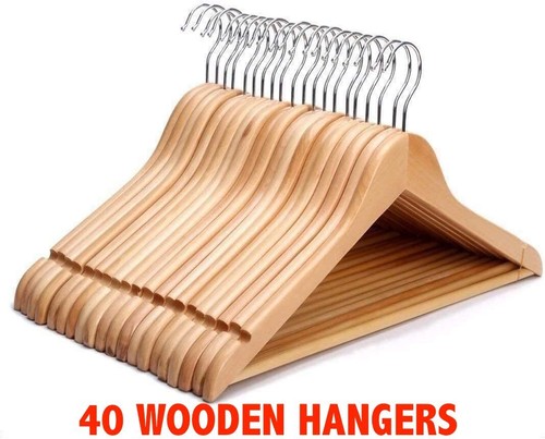 Wooden coat hangers - coat, suit