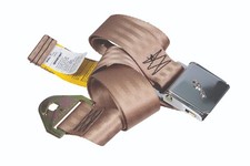 JAGUAR MK2 XK120 STATIC SEAT BELT 2 POINT FIXING TAN PERIOD LOOKING BF2004/11