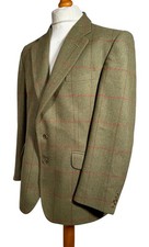 Austin Reed Balmoral Harris Tweed Herringbone Jacket Size 42 100% Wool BNWOT