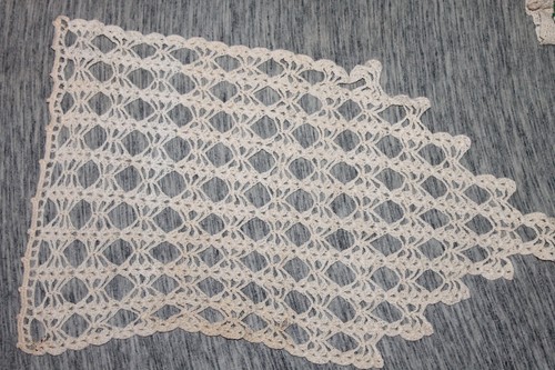 Vintage hand crocheted filet - hand-crocheted,
