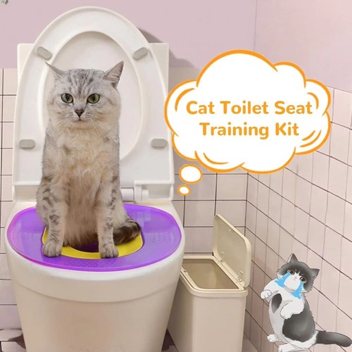 Cat toilet trainer reusable - trainer,