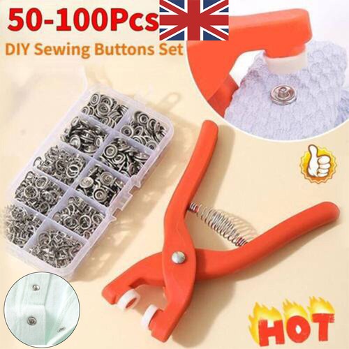 100 snap fasteners kit - 50/100,