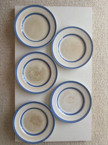 Five vintage cornishware - vintage,