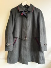 Original Loden Ladies Coat Green Wool Blend Size 14