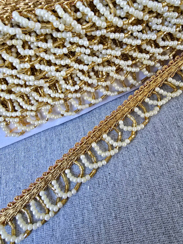 Antique gold and white - and,