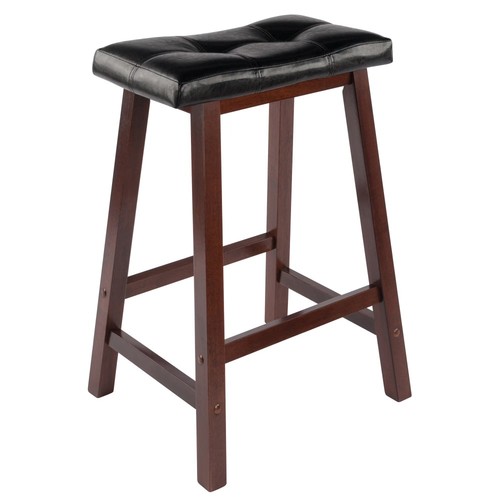 Cushion seat saddle stool - 24",