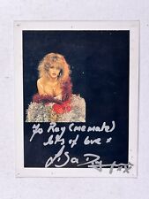 Lisa Dominique Signed Polaroid Photo Kerrang Kerristmas Original Promo 1988