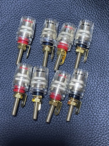 Speaker binding posts red - 4, 4