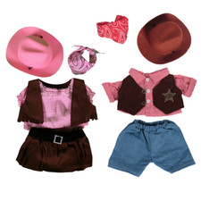TEDDY BEAR CLOTHES - Cowboy Cowgirl Outfits - 16"/40cm BUILD a TEDDY BEAR