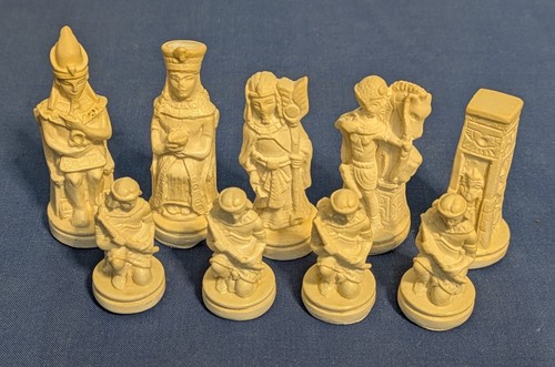 Small egyptian chess set latex - egyptian,