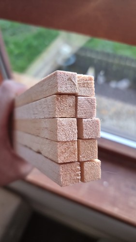 Balsa wood strips 2cm - wood, 1.2cm
