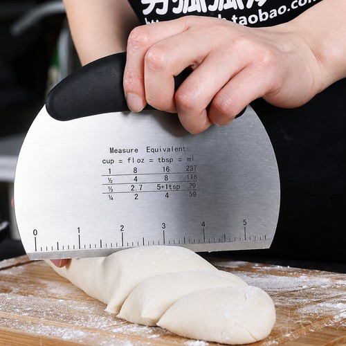 Stainless steel dough scraper - stainless,