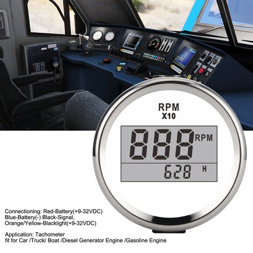 Tacho meter 9990rpm - meter, 0‑9990rpm
