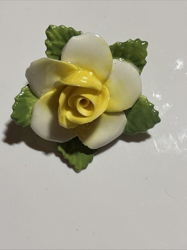Coalport brooch pin flower - coalport,