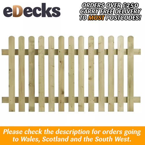 Round top picket fence - picket, panel
