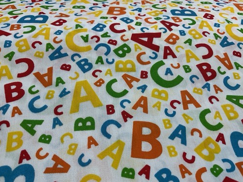 Alphabet letter polycotton - letter,