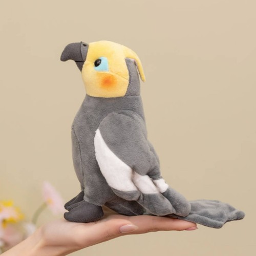 Gray cockatiel stuffed - stuffed, plush