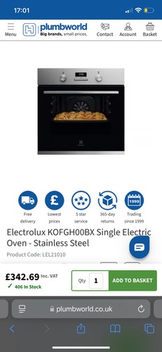 Electrolux kofgh00bx single - electrolux,