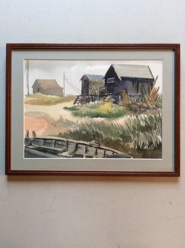 Framed vintage watercolour