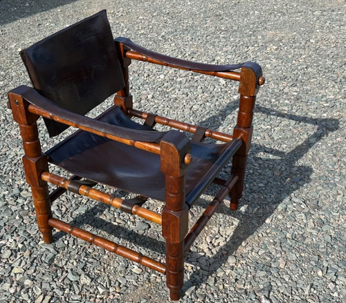 Vintage mid century leather - mid,