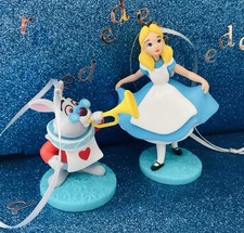 DISNEY SET OF ALICE IN WONDERLAND LARGE CHRISTMAS TREE DECORATIONS