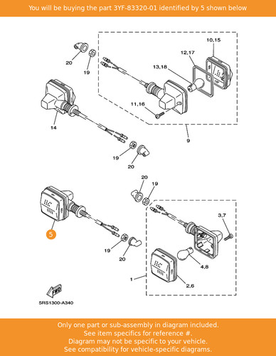 Yamaha front flasher light - yamaha,
