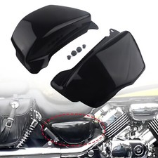 2x Battery Side Fairing Cover Guard Protector Left & Right for Honda Vf750 Black